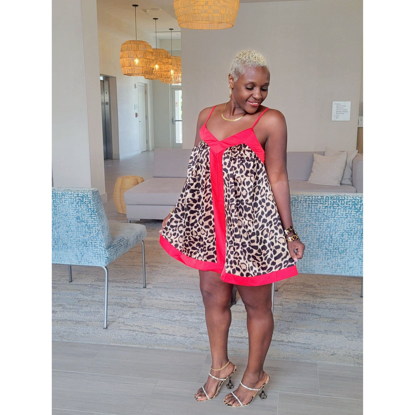 Imani Leopard Romper