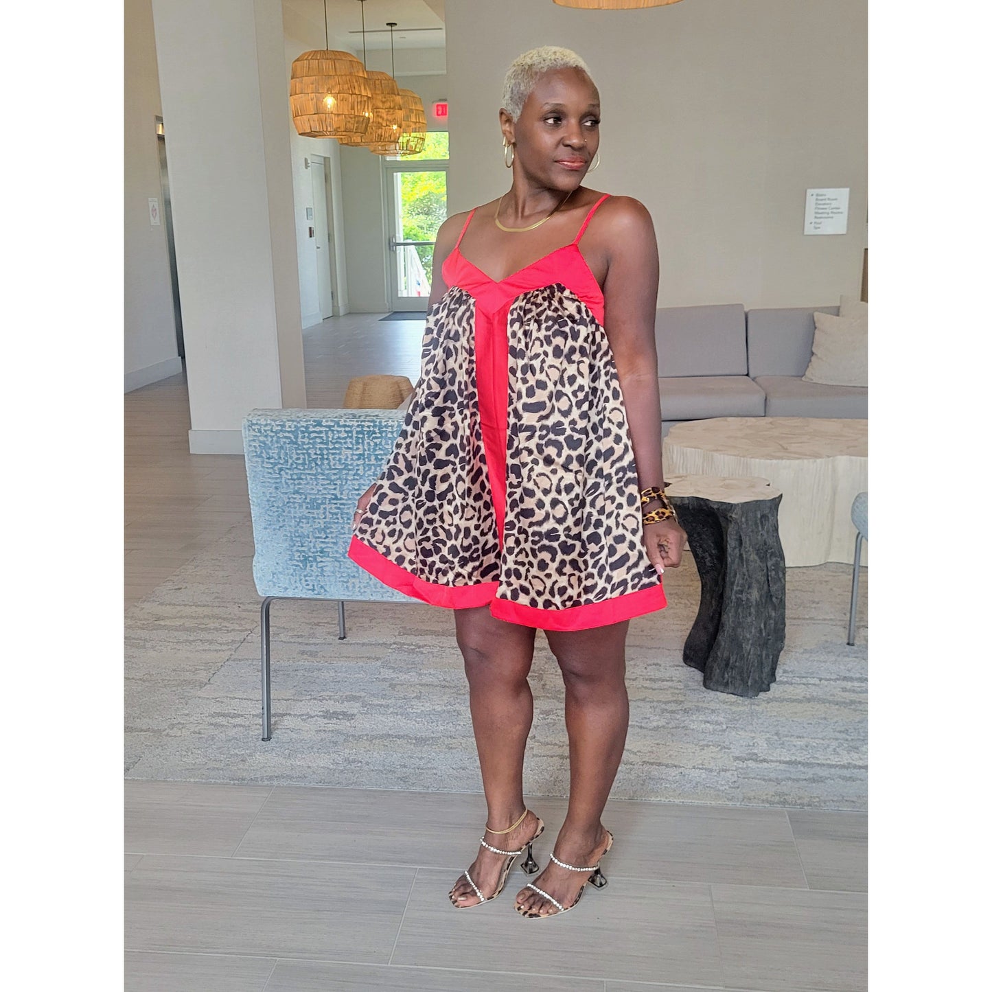 Imani Leopard Romper