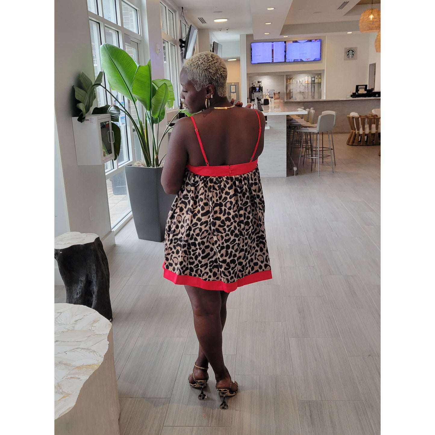 Imani Leopard Romper