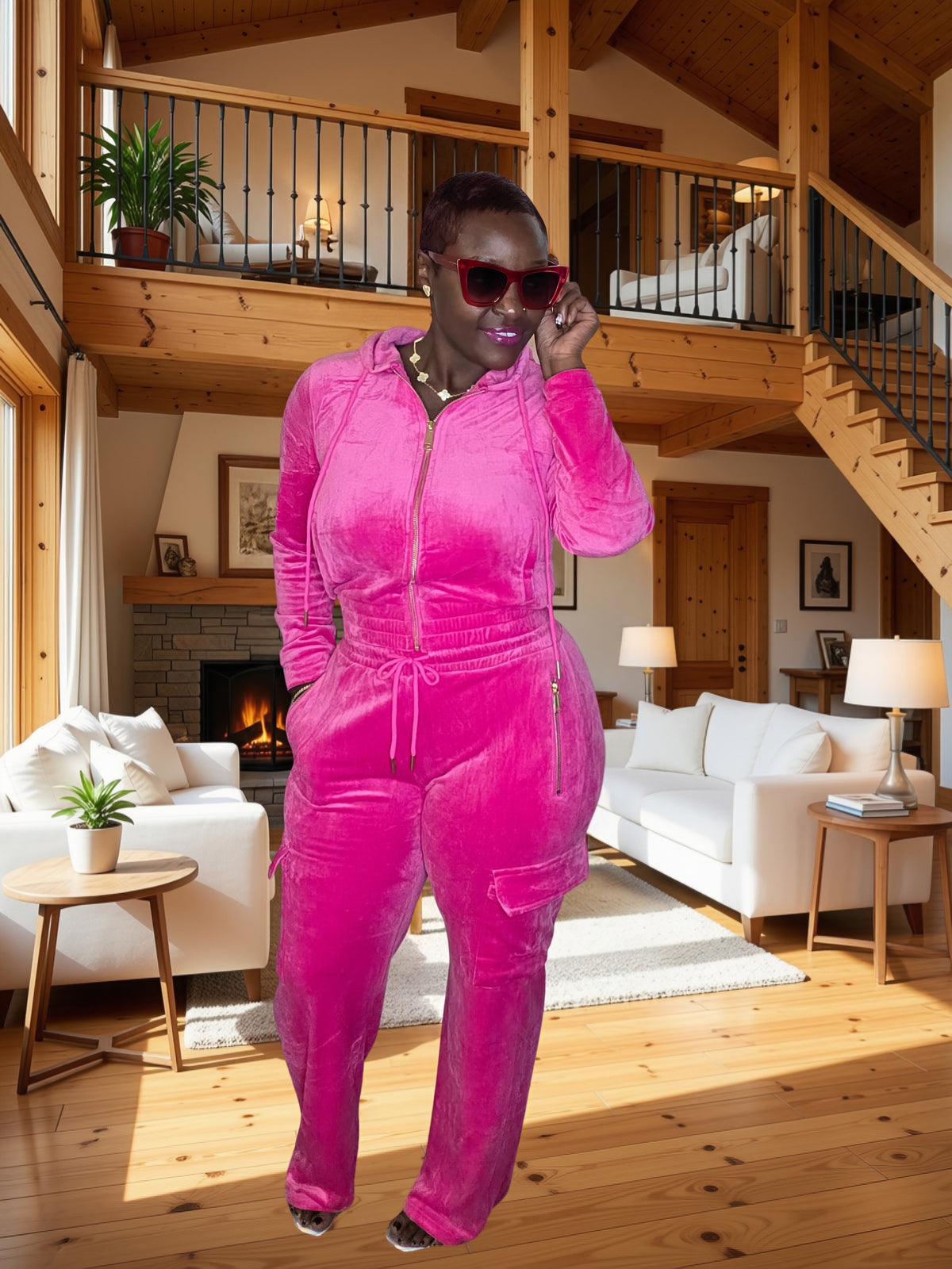 Angie N. Velour Set