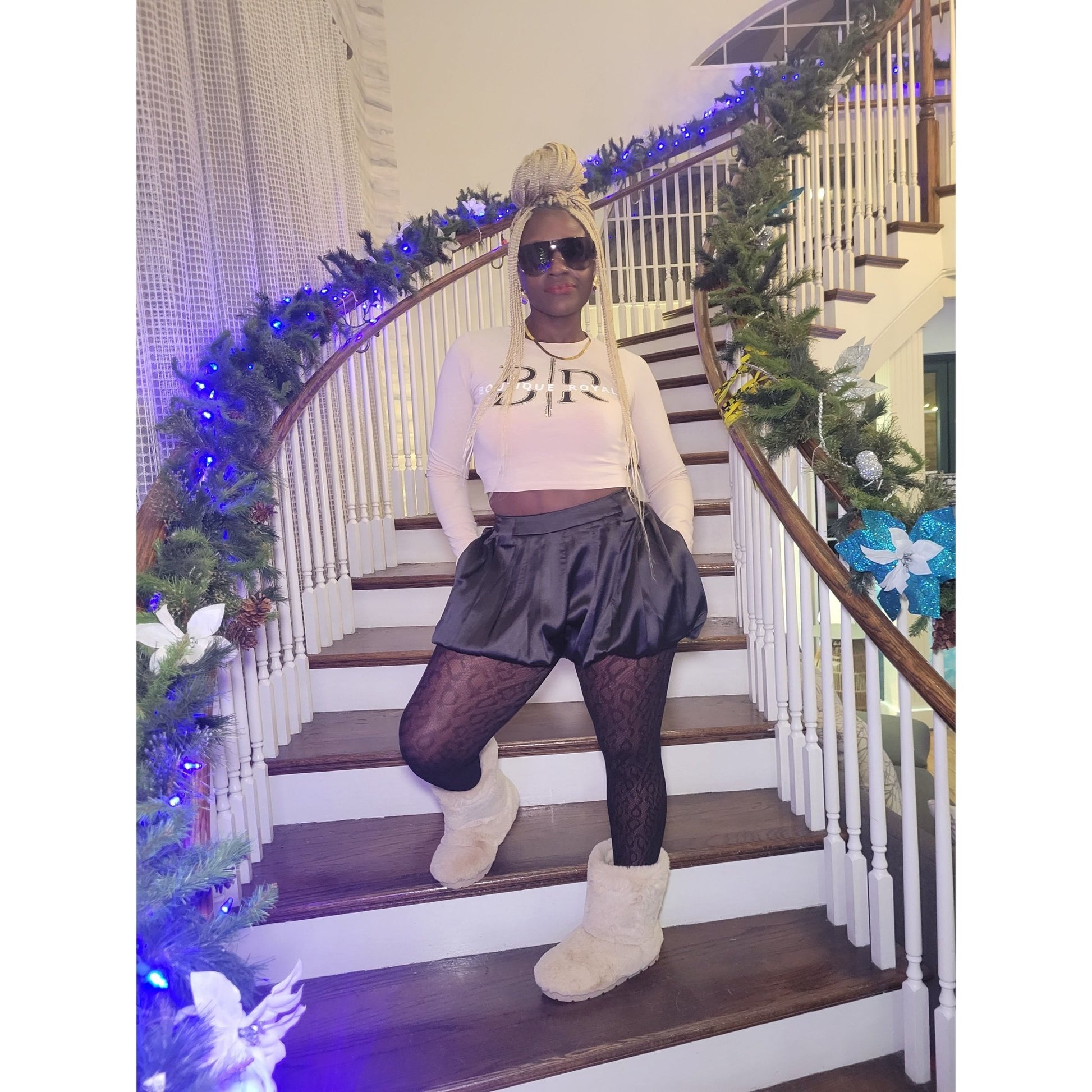 Bel-Air Satin Bubble Shorts - Boutique Royále