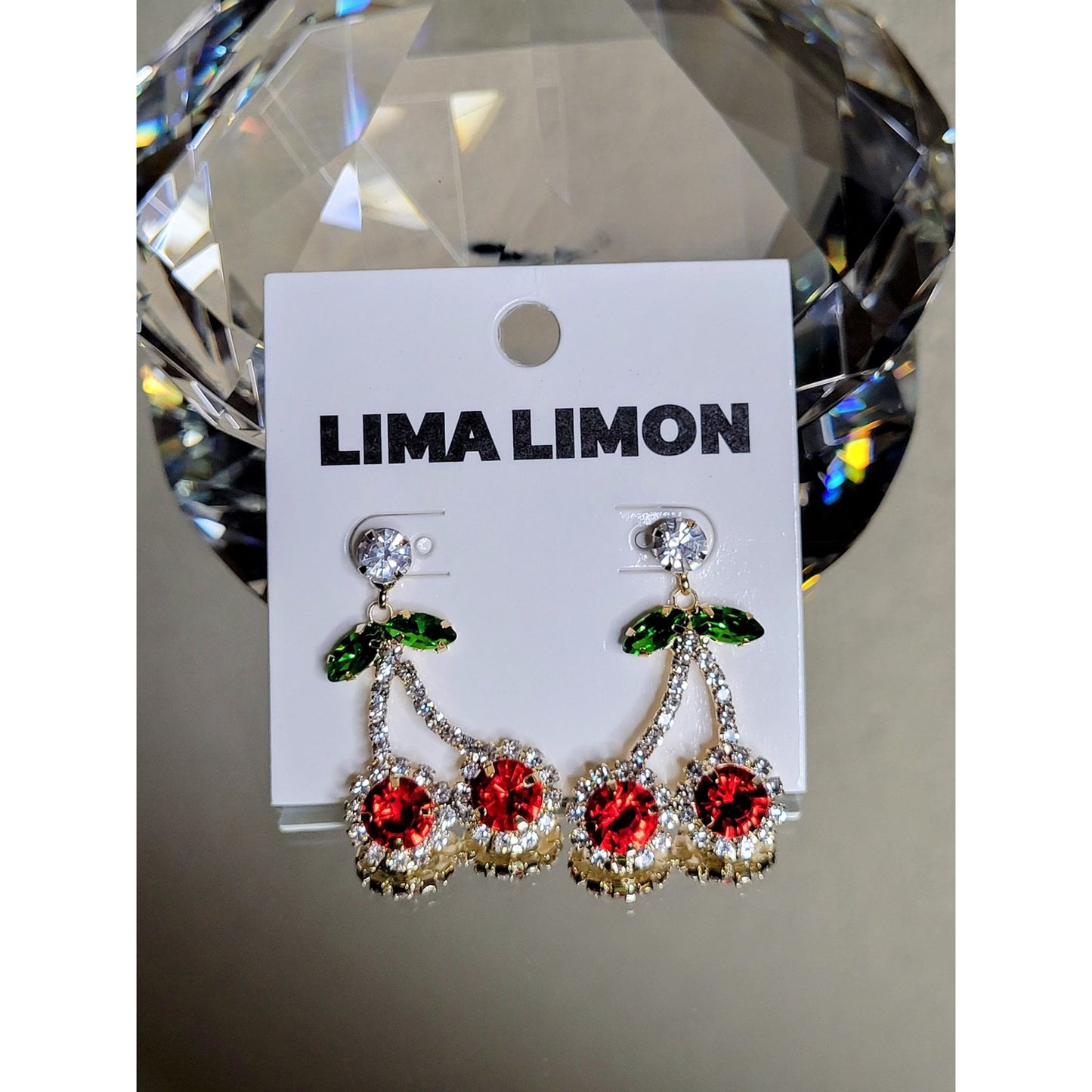 Cherry Sparkle Earrings - Boutique Royále