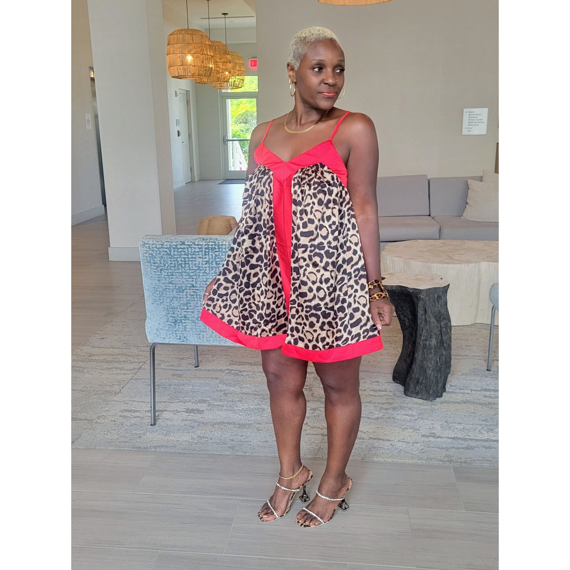 Imani Leopard Romper - Boutique Royále