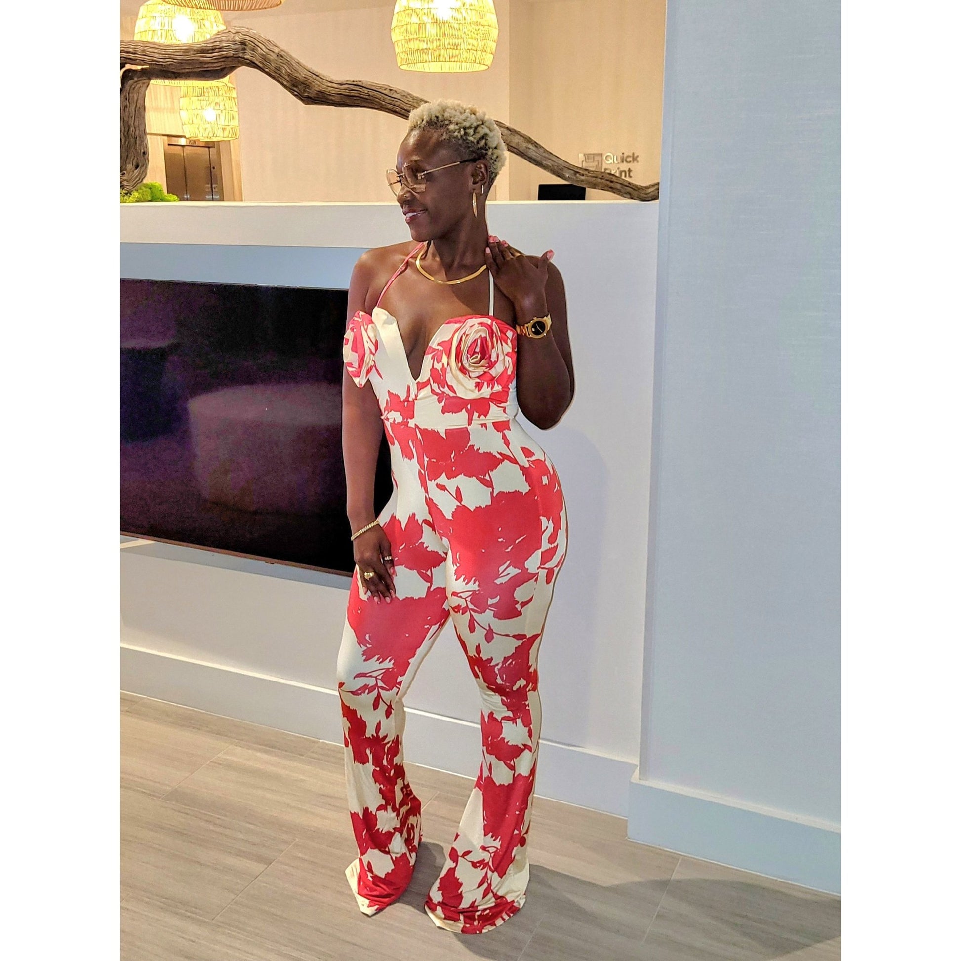 Lovely Rose Jumpsuit - Boutique Royále