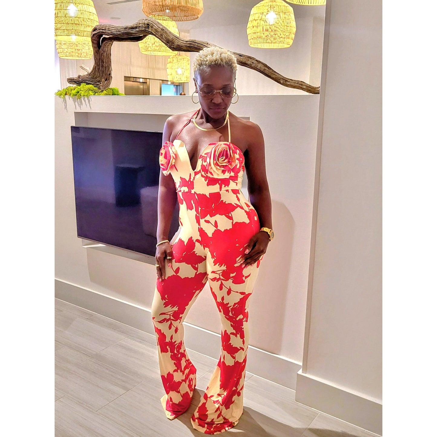 Lovely Rose Jumpsuit - Boutique Royále
