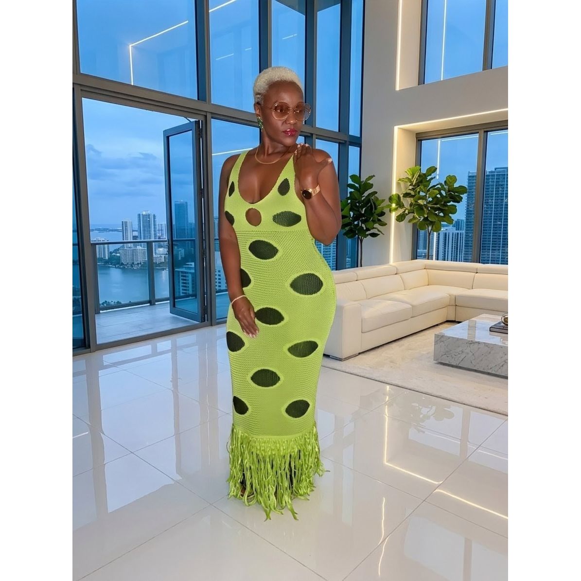 Priya Polka Dot Dress - Boutique Royále