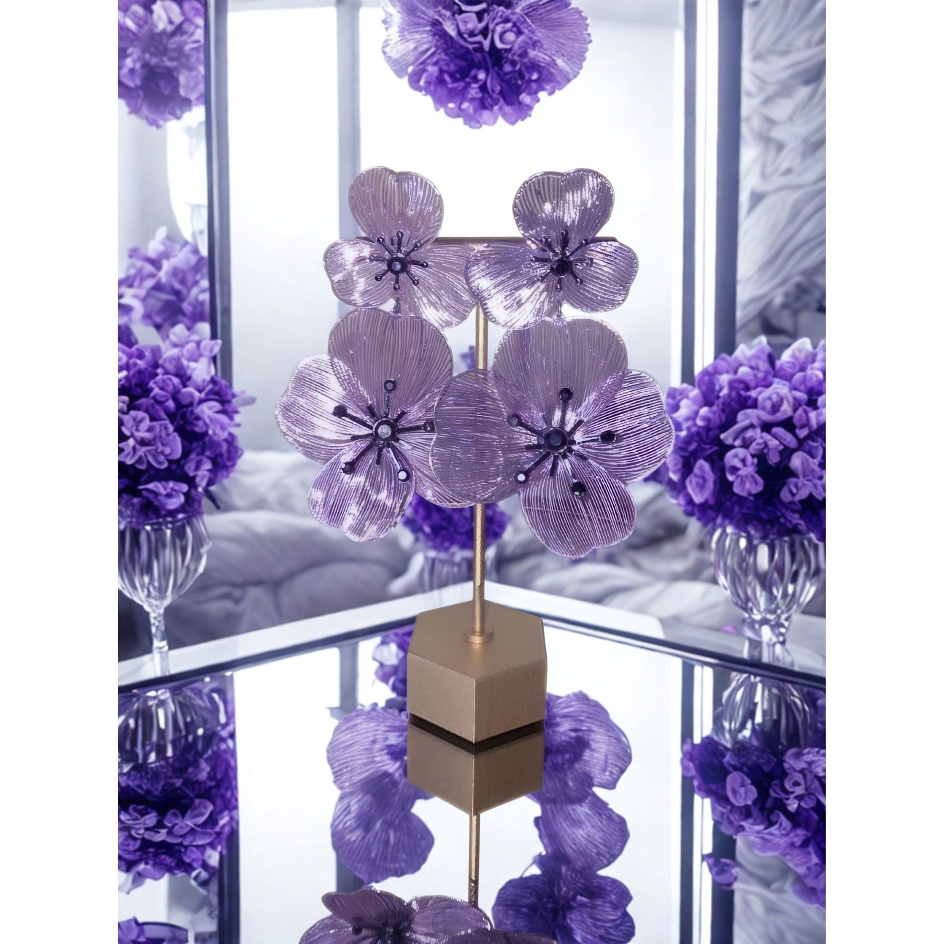 Violet Earrings - Boutique Royále