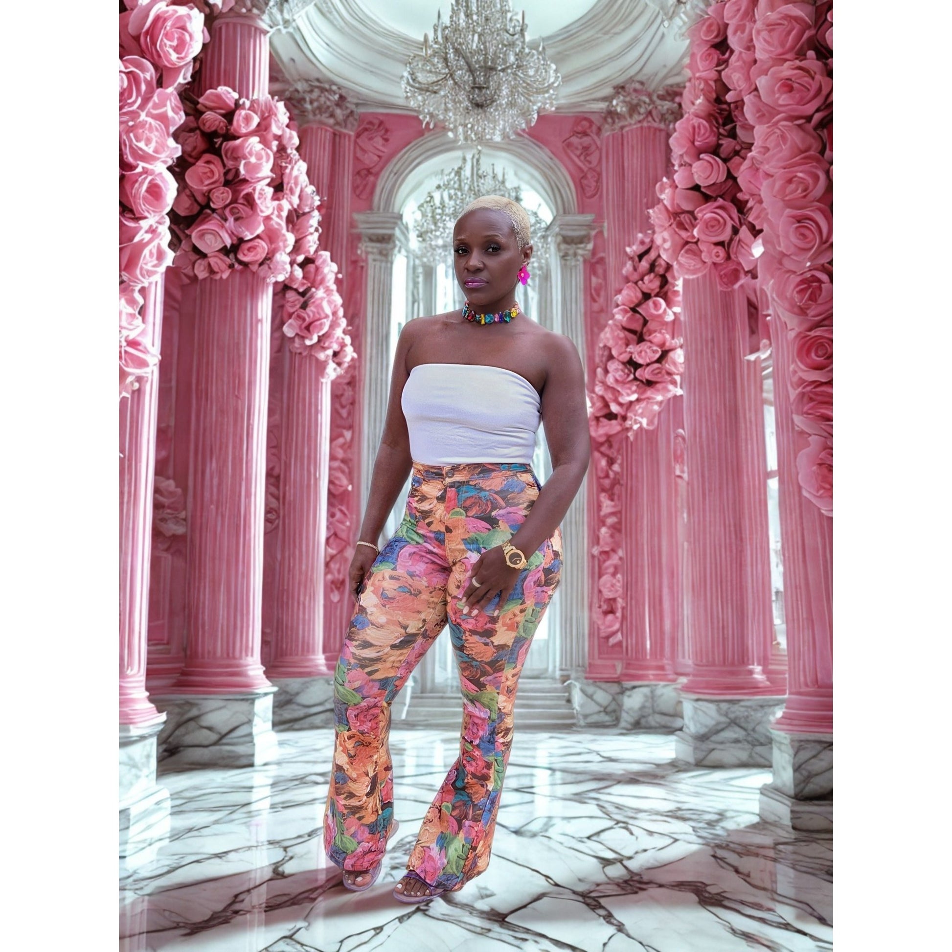 Zuri Floral Pants - Boutique Royále