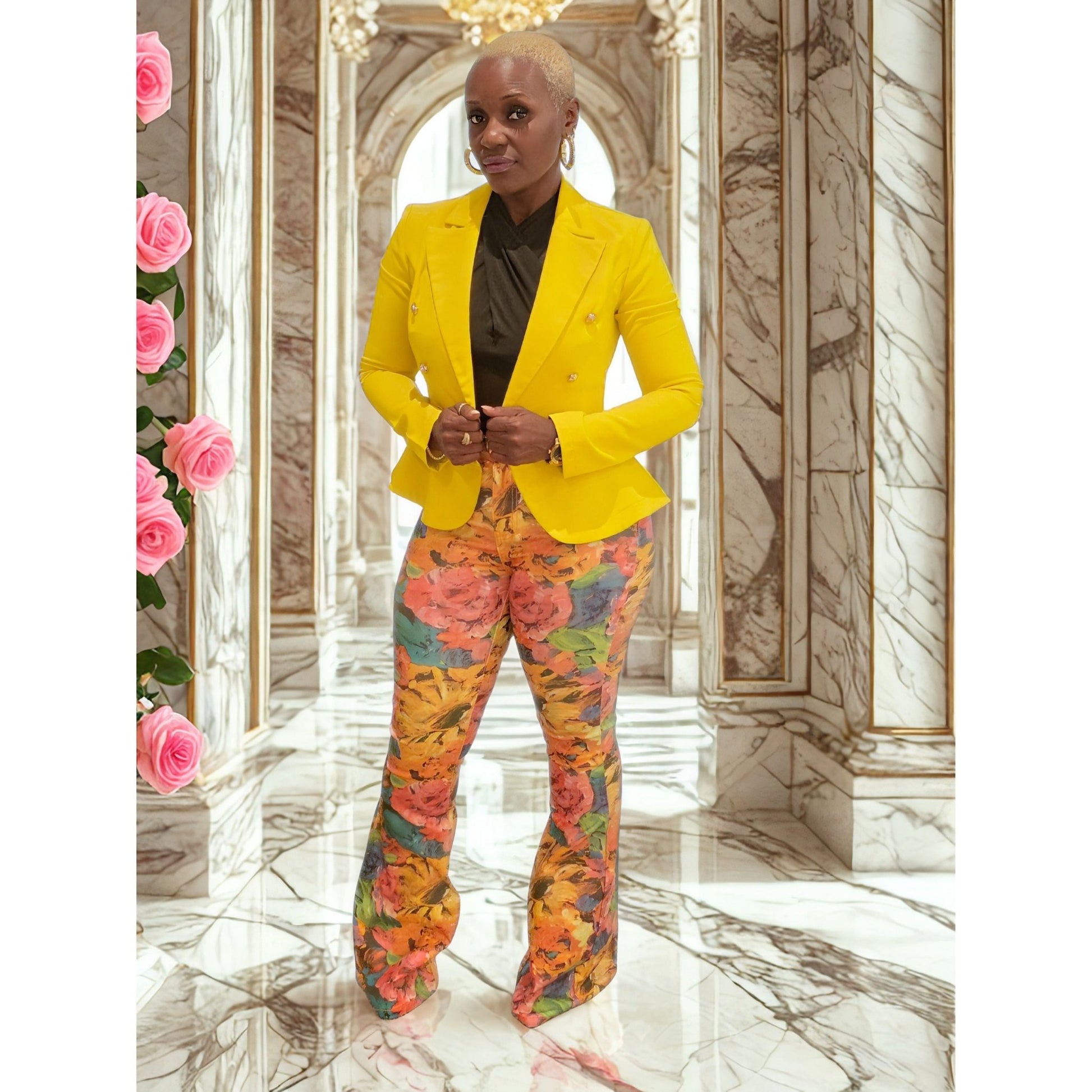 Zuri Floral Pants - Boutique Royále
