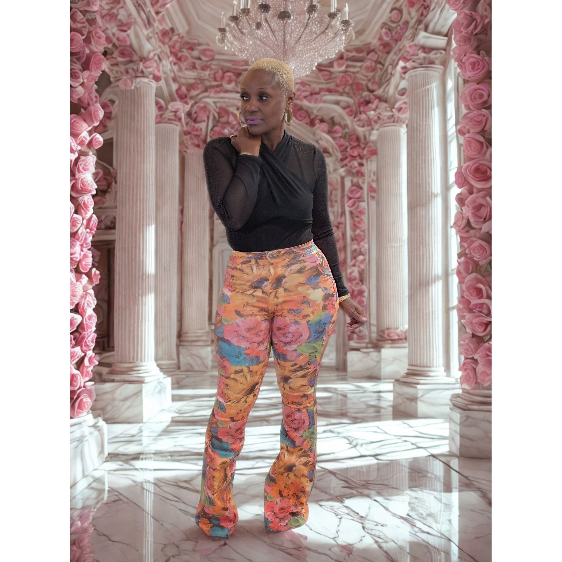 Zuri Floral Pants - Boutique Royále